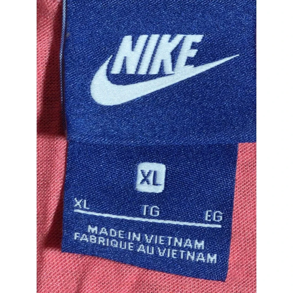 Y2K Nike Sportswear Womens XL Pink Blue Logo Graphic Tank Top Sleeveless Shirt